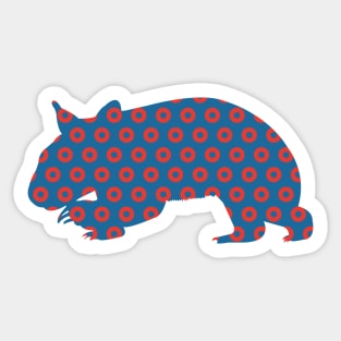 Phish Wombat Donuts Sticker